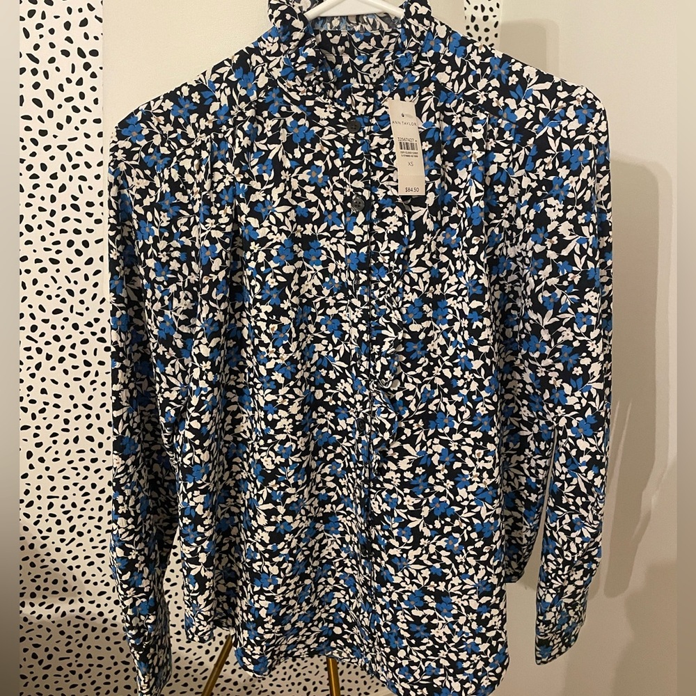 NWT Ann Taylor Floral Blouse